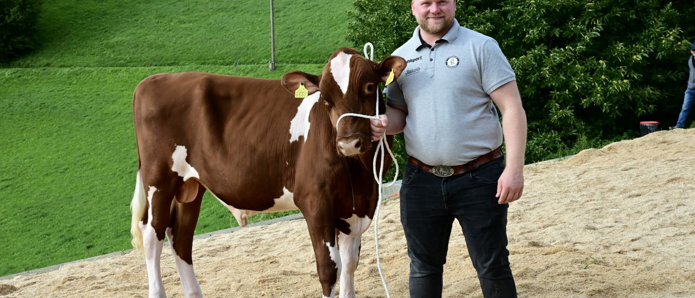 Sieger Remo Zürcher mit Muni Force vo dr Lueg XII